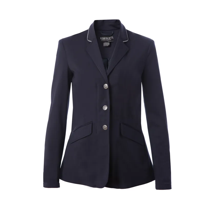 Equetech Junior Jersey Deluxe Competition Jacket Navy